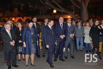 Procesión religiosa de San Gregorio y actuación del humorista Maestro Florido (Foto Francisco Javier Santana y TA)